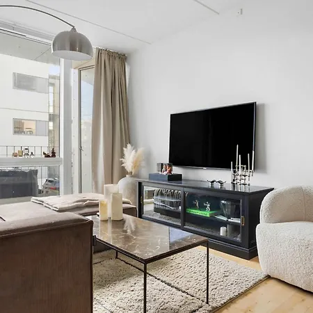 아파트 Stylish In Skejby With Free Parking